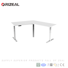 Electric height adjustable Office Sit Standing Desk with 2 segments Lifting column leg